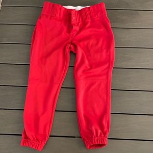 Red Champro softball pants